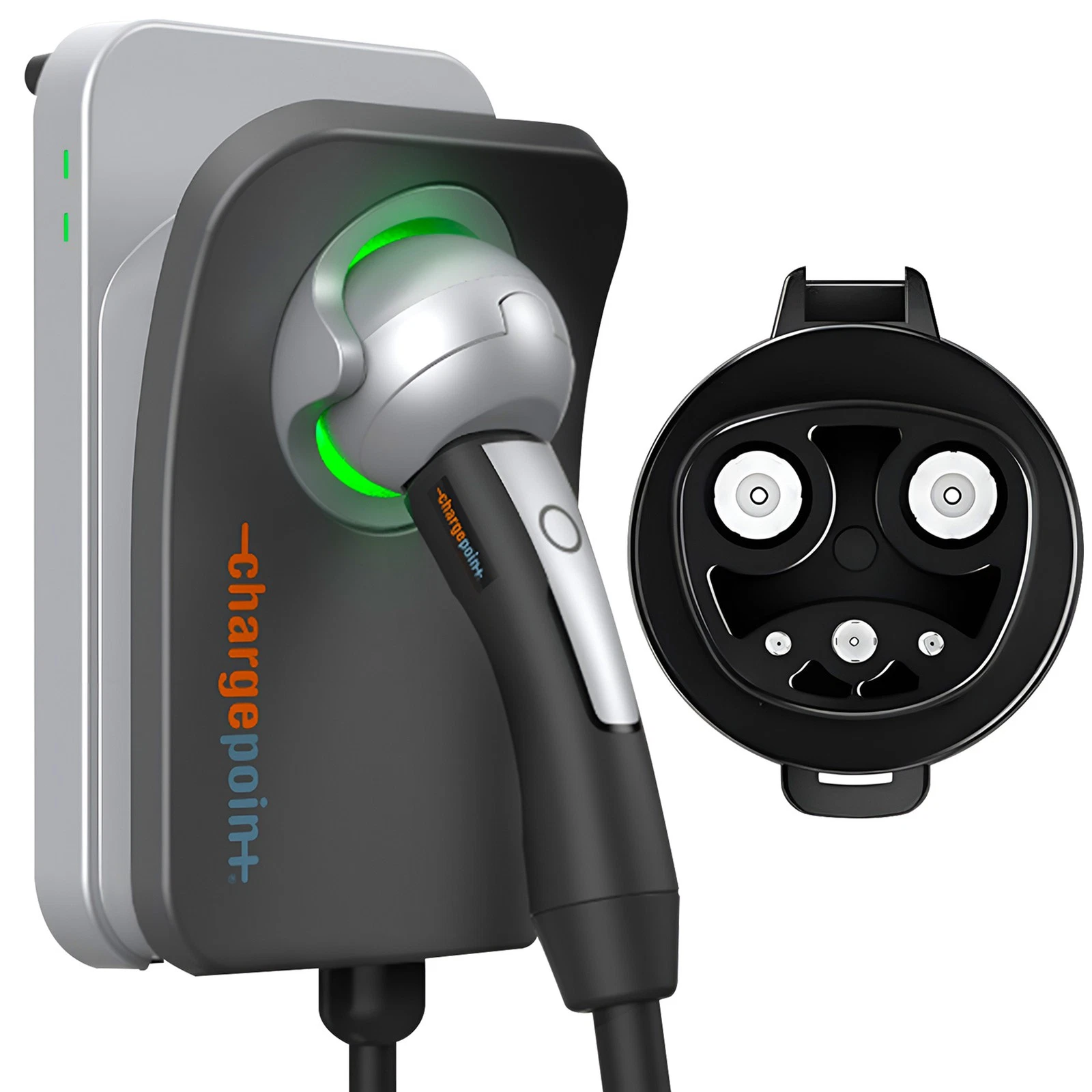 ChargePoint Home Flex charger with J1772 connector and included adapter